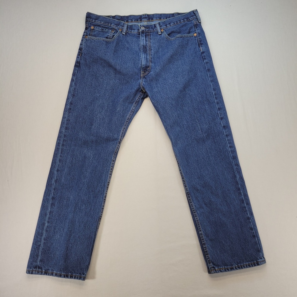 Levi's‎ 505 Jeans Mens 38x30 Blue Regular Straight Medium Wash Denim